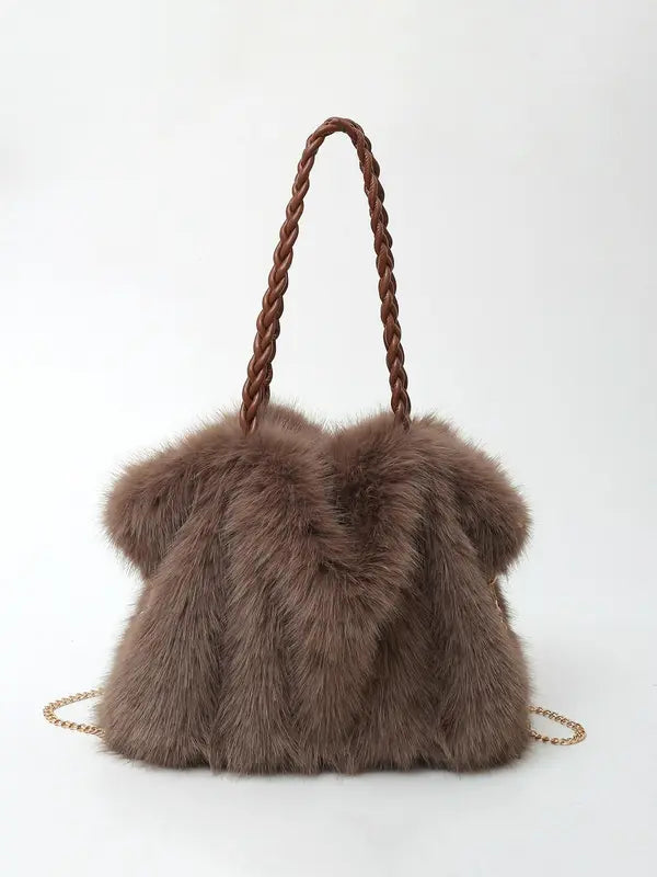 LARIBELLE™ - VERSATILE PLUSH VELVET SHOULDER TOTE BAG