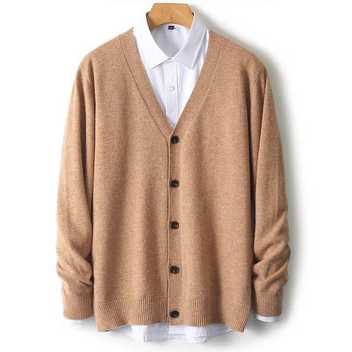 Men's Classic Button-Down Cardigan Sweater for Versatile Layering