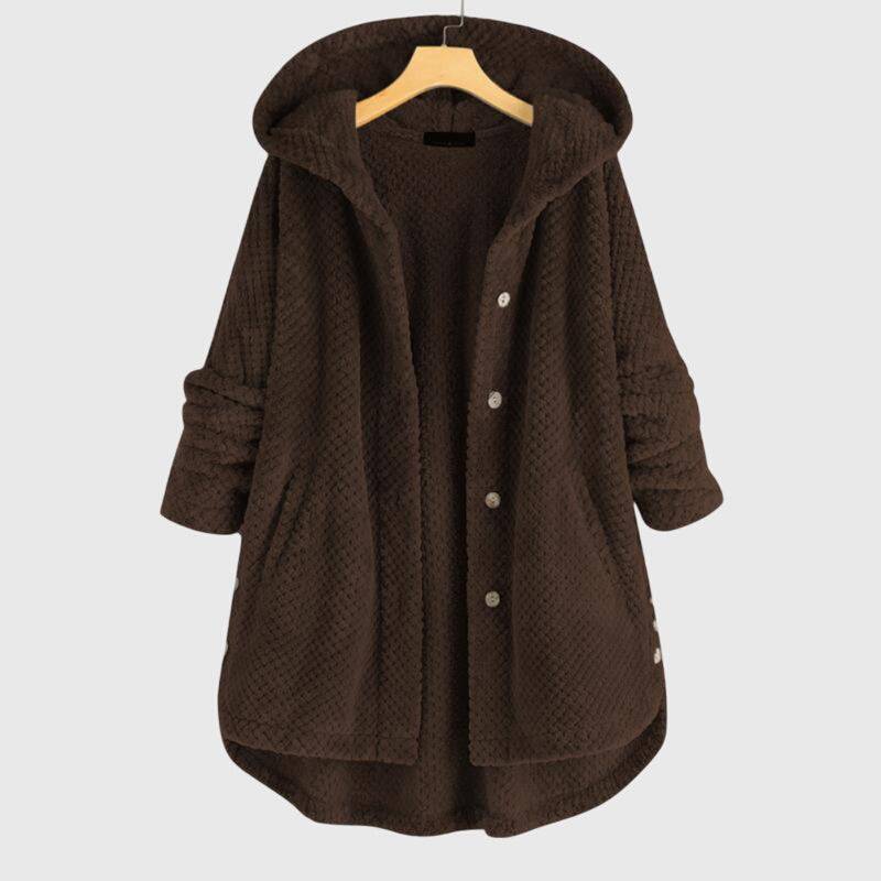 Franca™ Emma & Rose Cape Town soft luxurious fabric jacket with hood, stylish coat or jacket for a cozy, elegant look