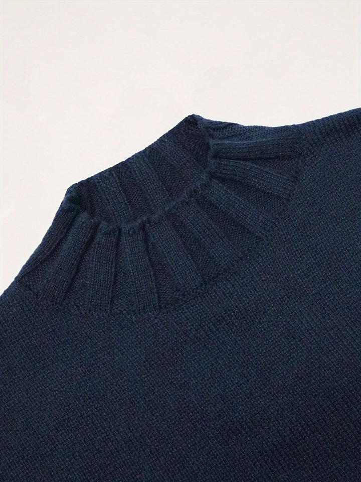 Thea Vintage Jacquard Loose-Fit Sweater, view 4 - Elena Harper