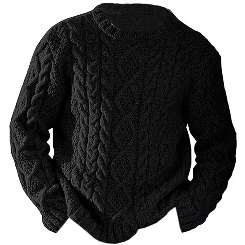 Oliver | Timeless Cable Knit Sweater with Round Neck