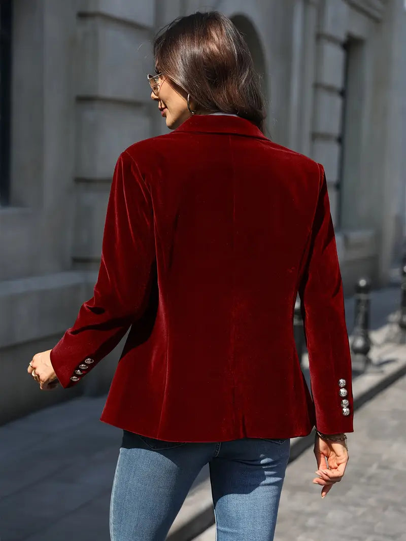 Sabina | Women's Classic Blazer with Single Button Closure