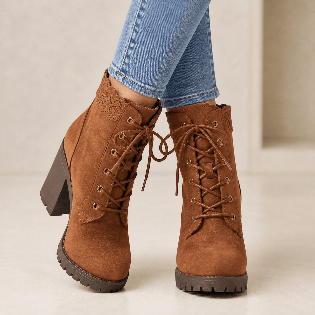 Maya | Romantic and Comfortable Women's Suede Ankle Boots