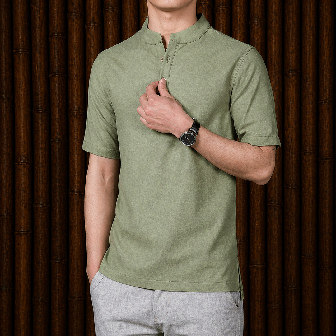 Casual Linen Shirt - Elena Harper