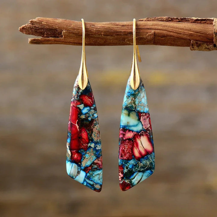 Retro™  |  Colourful Stone Earrings