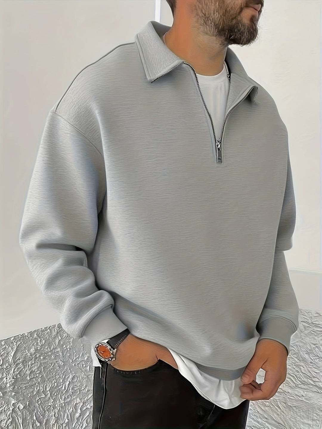 Maxim | Premium Half-Zip Sweatshirt for Comfortable Warmth