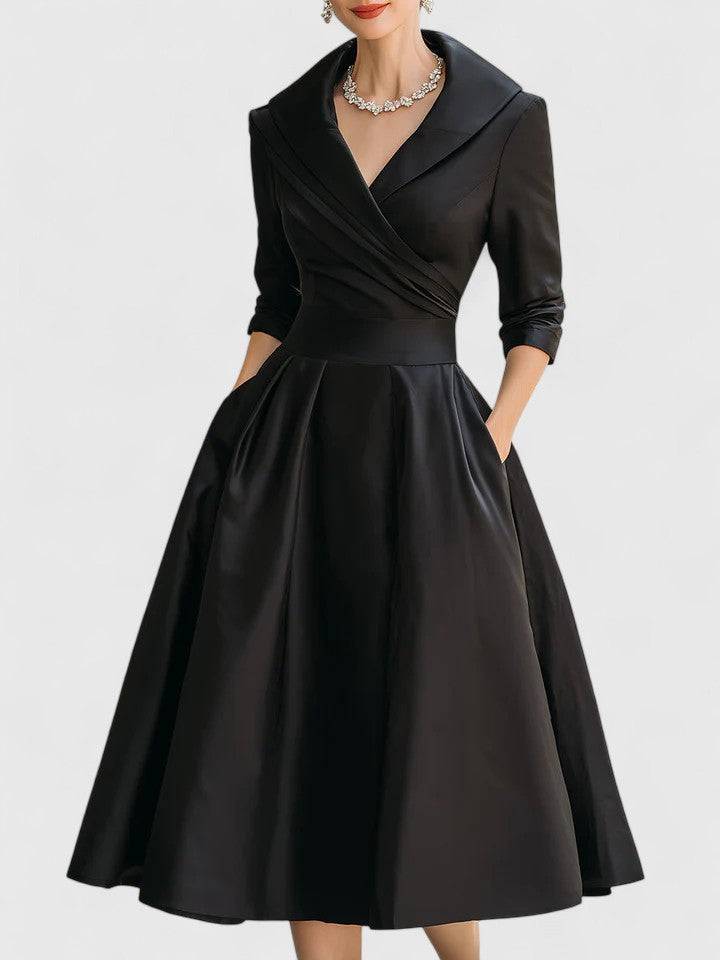 Yan™  |  Elegant Midi Dress