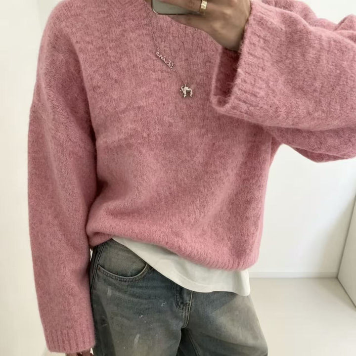 Loose Women's Knit Sweater - Soft and Easy to Wear