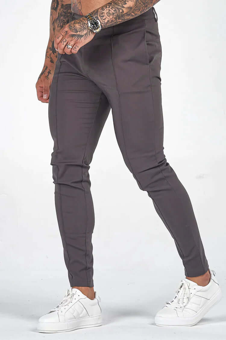 Men's Slim Fit Long Trousers Stylish & Comfortable, view 3 - Elena Harper