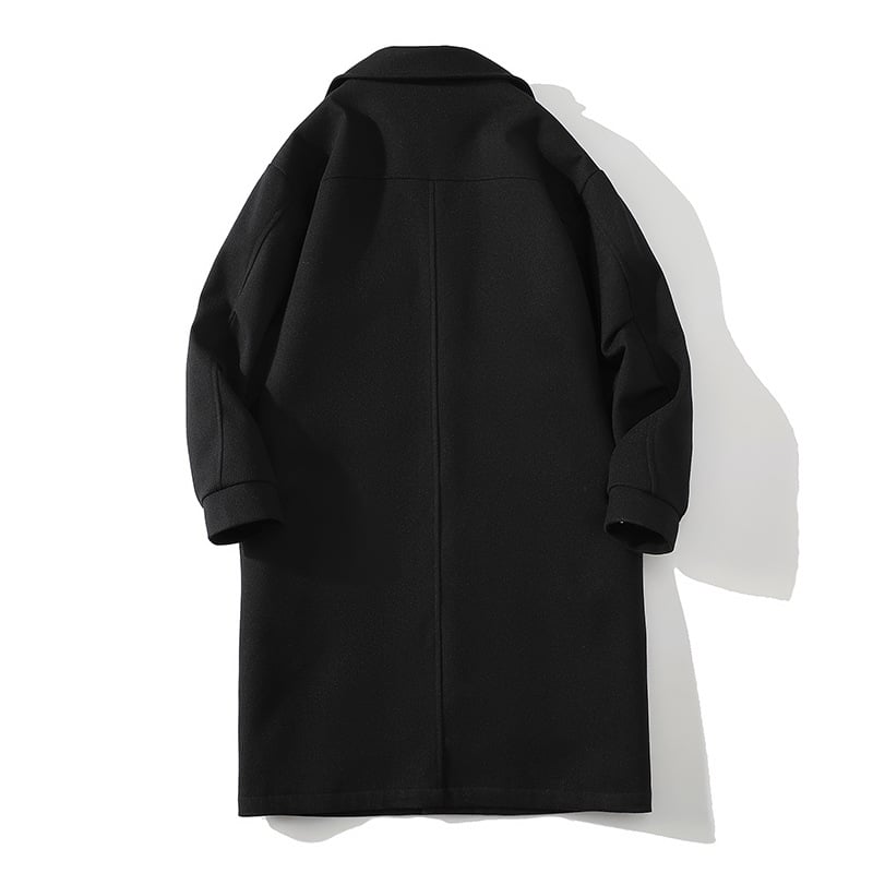 Classic Wool Effect Men's Coat - Kaelor