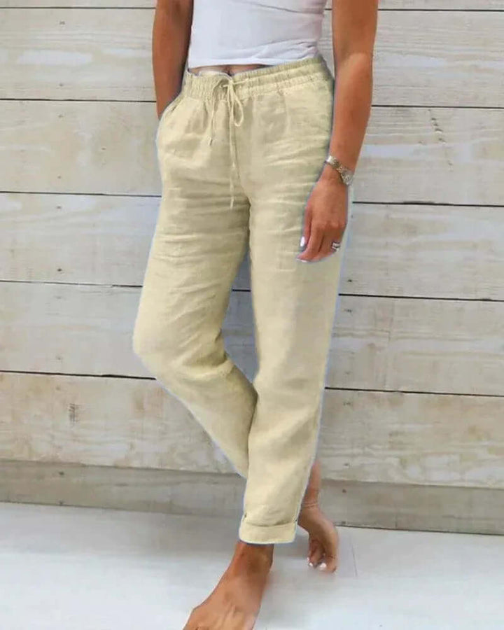 Women's Relaxed Fit Casual Trousers, view 3 - Elena Harper