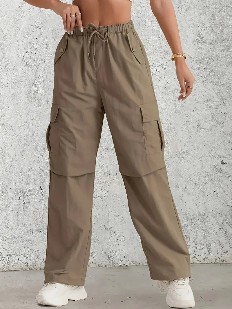Clara Trendy and Functional Women's Cargo Pants, view 7 - Elena Harper