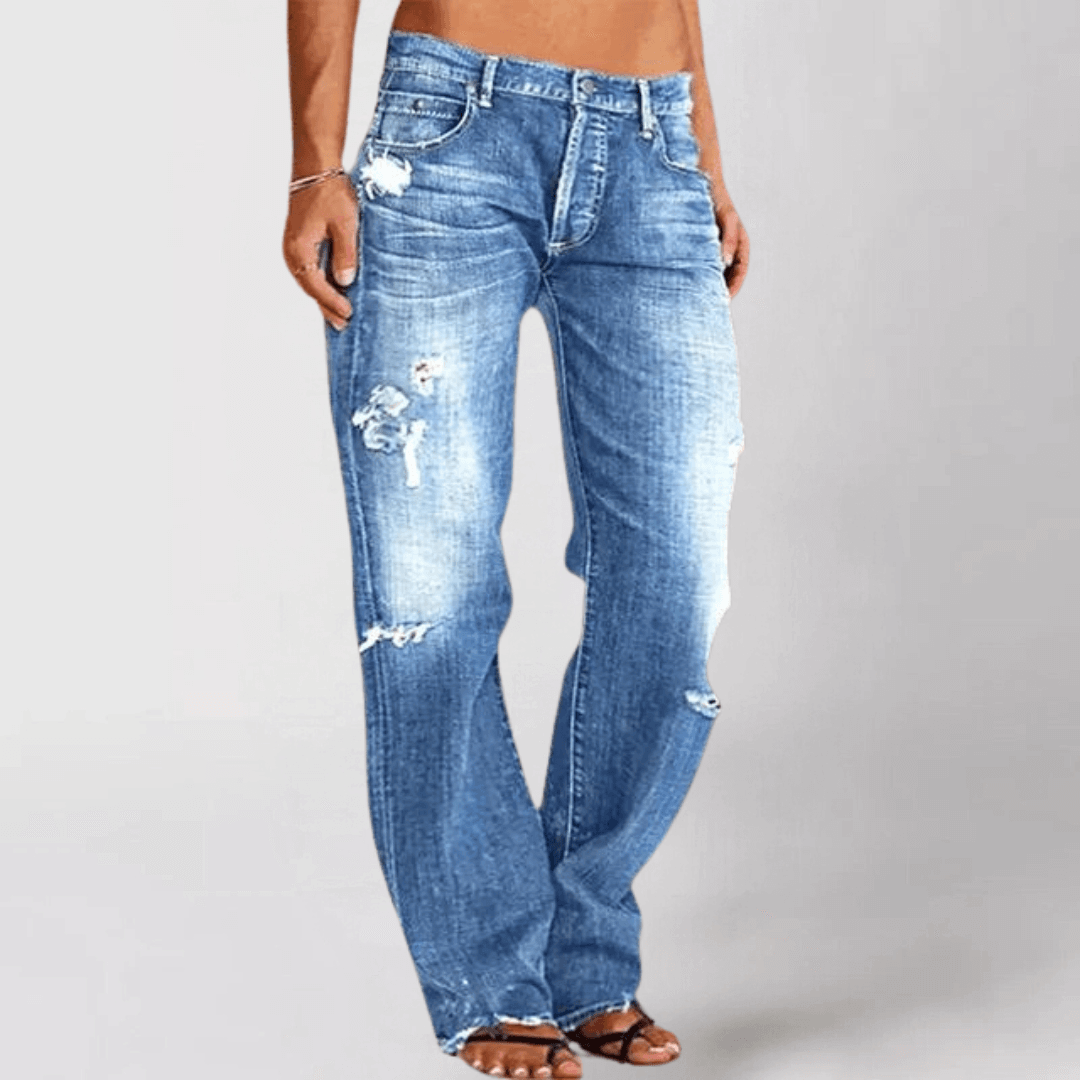 Women's Mid-Rise Bootcut Stretch Jeans - Elena Harper