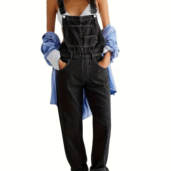Women's Loose Fit Denim Dungarees Casual & Comfortable Overalls - Elena Harper