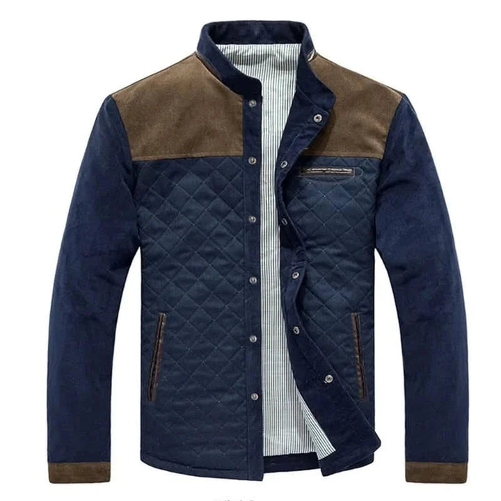 Maximilian | Modern and Robust Quilted Jacket with Patchwork Design