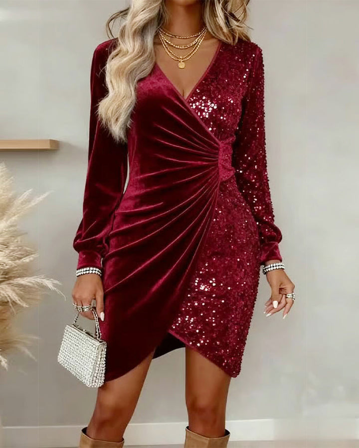 Vani™ | Elegant Sequin Party Dress