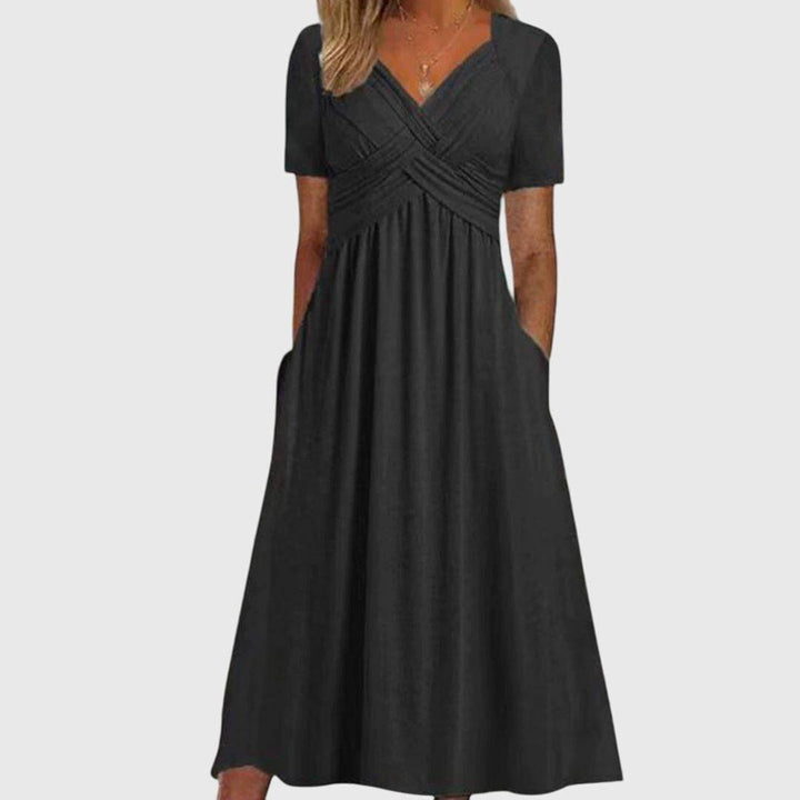 Amanda™ flattering dress by Emma & Rose Cape Town, featuring a stylish, fitted silhouette and elegant design.