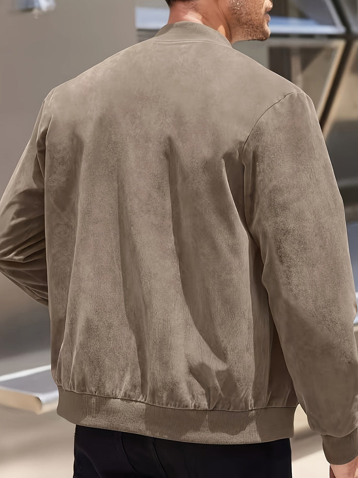 LAURENT MONACO | MEN'S ZIP-UP BOMBER JACKET