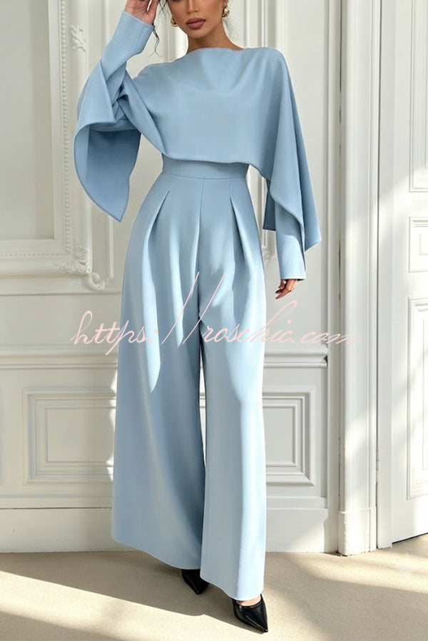 Modern Minimalist Chic Wide-Leg Jumpsuit