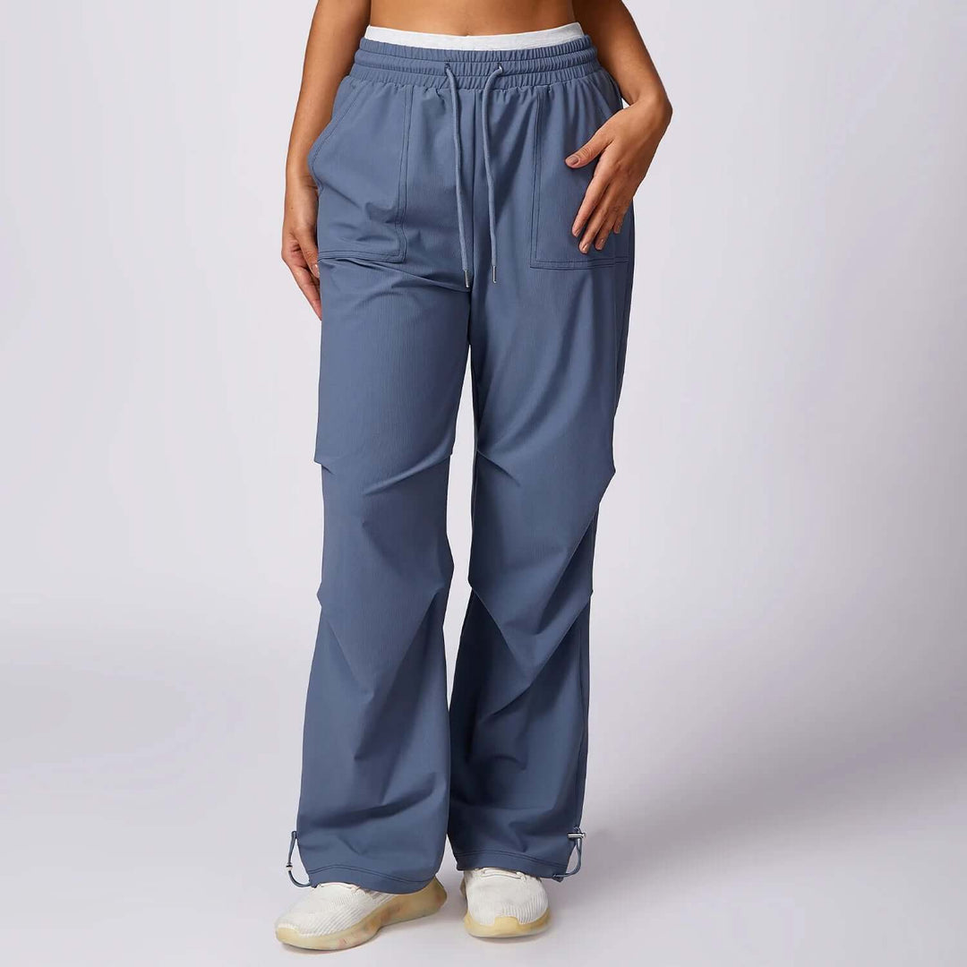 Women's Wide-Leg Trousers with Elastic Waistband