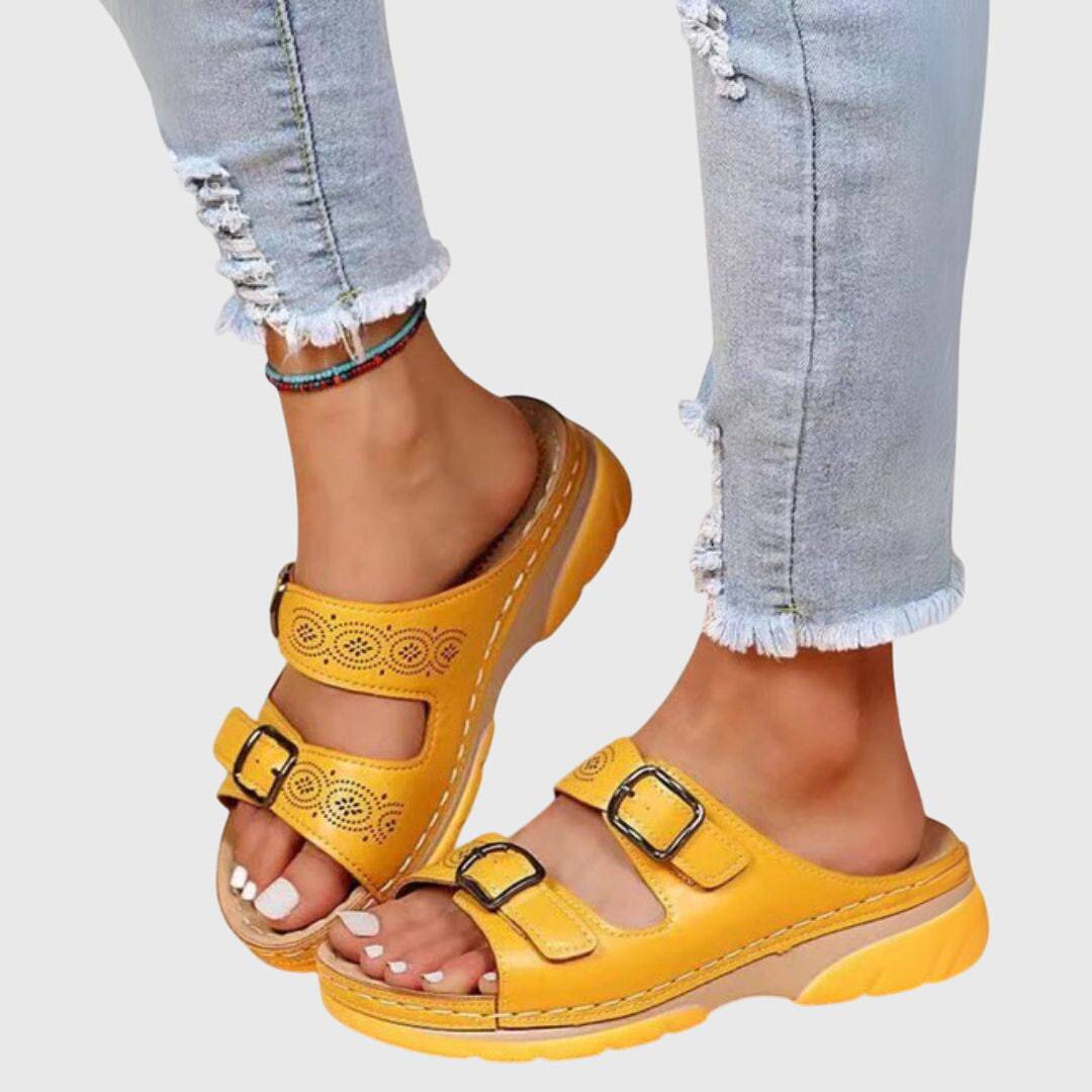 Diora™ orthopedic sandals by Emma & Rose Cape Town featuring adjustable straps and cushioned footbed for comfortable support.