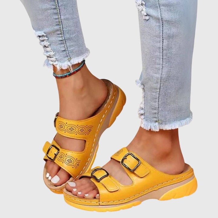 Diora™ orthopedic sandals by Emma & Rose Cape Town featuring adjustable straps and cushioned footbed for comfortable support.