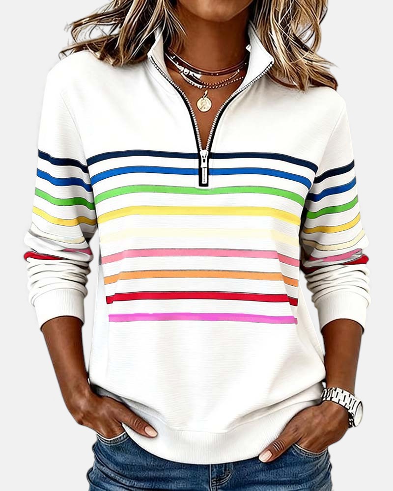 Vera™  |  Comfortable Striped Jumper