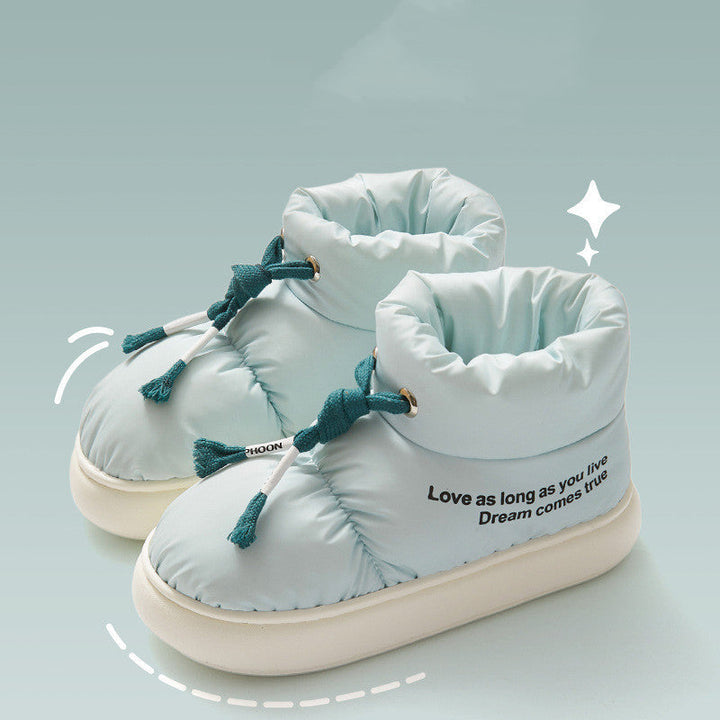 Waterproof Lace-Up Ankle Boots - Elodie
