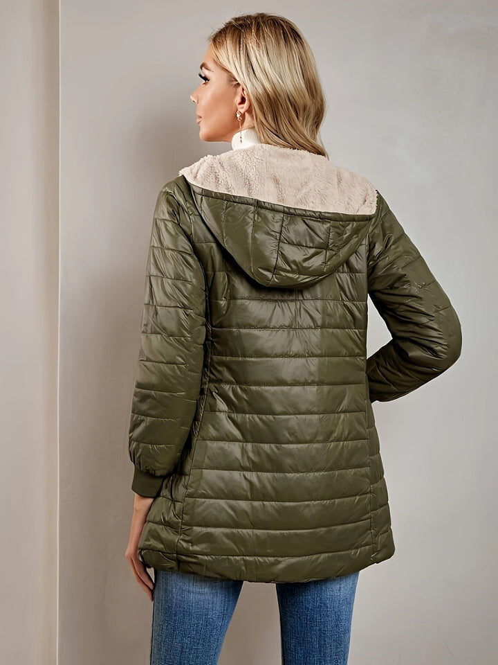 Fleece-Lined Women's Jacket with Zipper Eliza, view 10 - Elena Harper