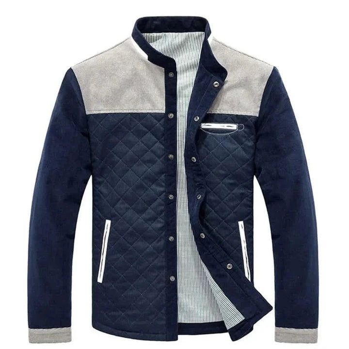 Maximilian | Modern and Robust Quilted Jacket with Patchwork Design