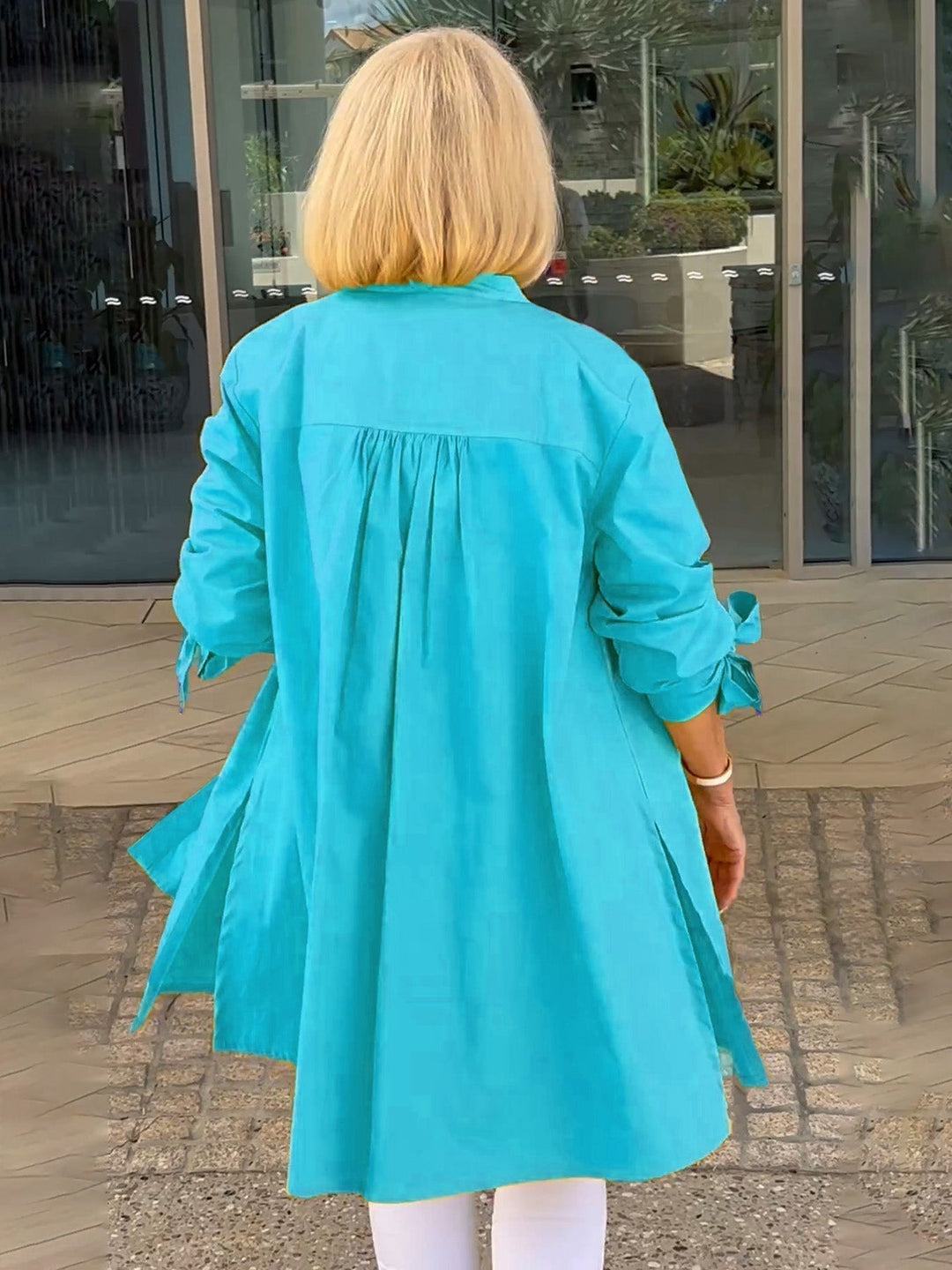 Liora™  |  Long Button-up Shirt Jacket