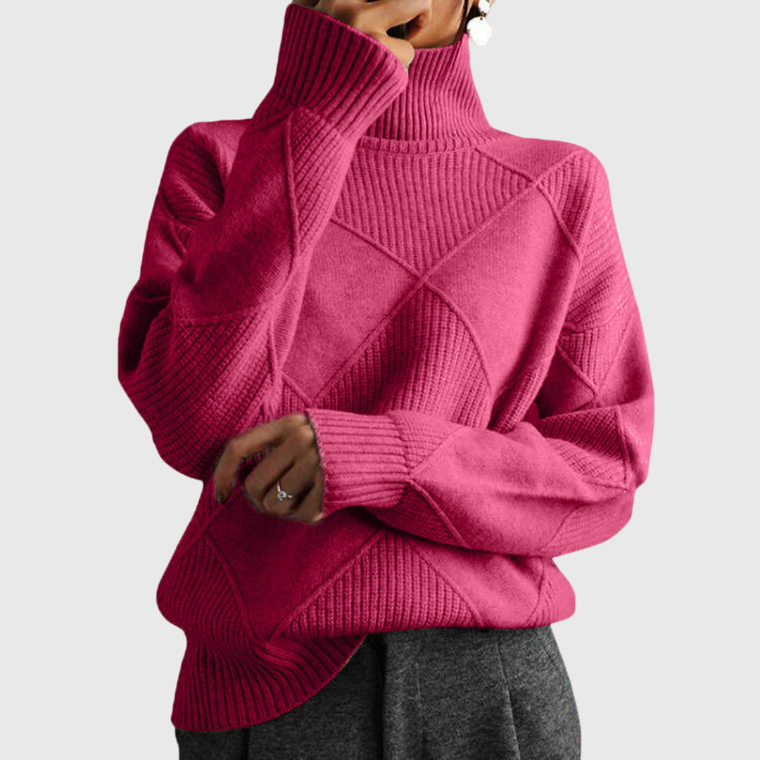 Emma & Rose knit turtleneck sweater — women's winter knitwear