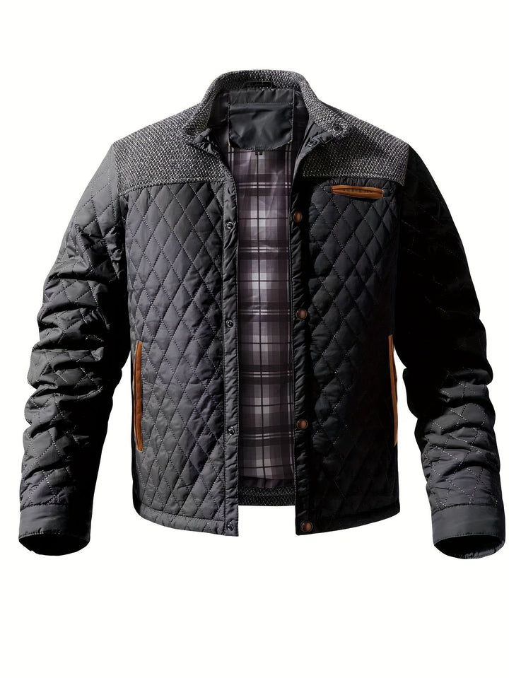 Vincent - Elegant Padded Down Jacket with High Collar