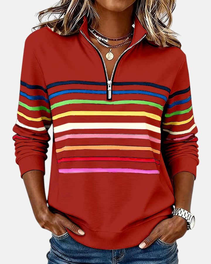 Vera™  |  Comfortable Striped Jumper
