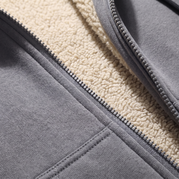Elias | Comfortable Men's Sherpa Jacket with Hood and Soft Lining