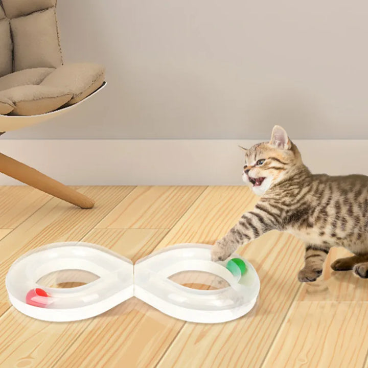 Interactive Cat Toy: Infinity Ball Track for Endless Feline Fun
