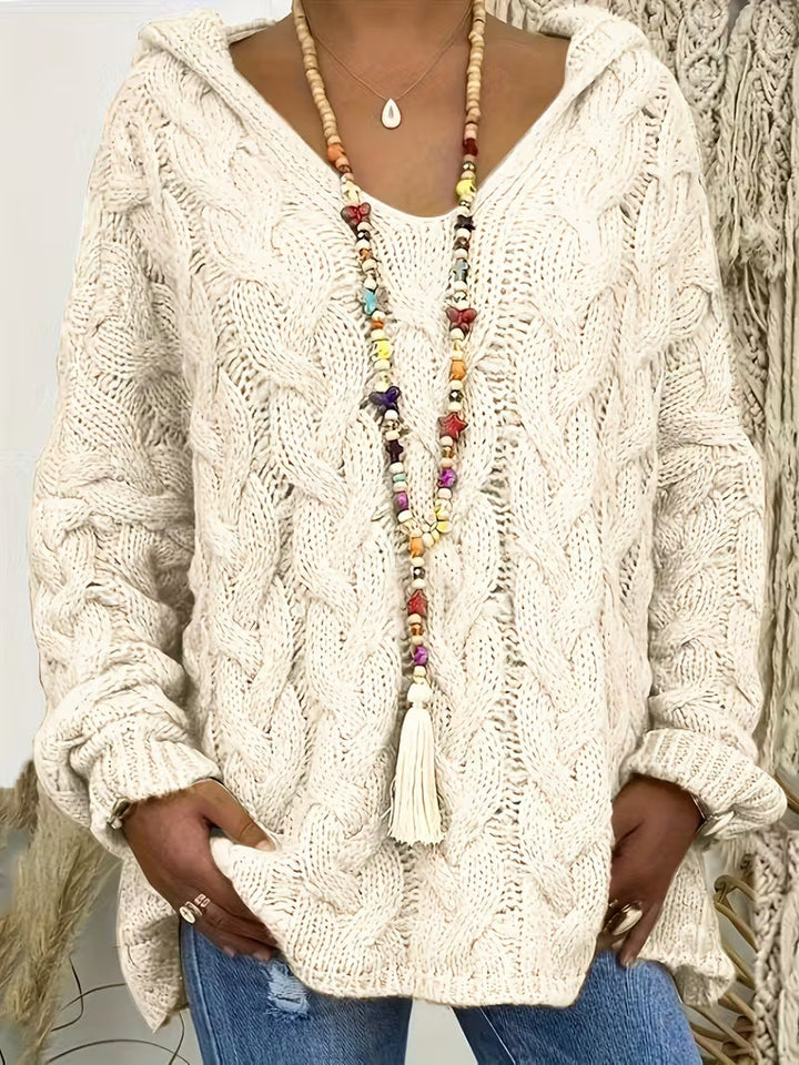 Hailee Casual Long Sleeve Knit Sweater, view 5 - Elena Harper
