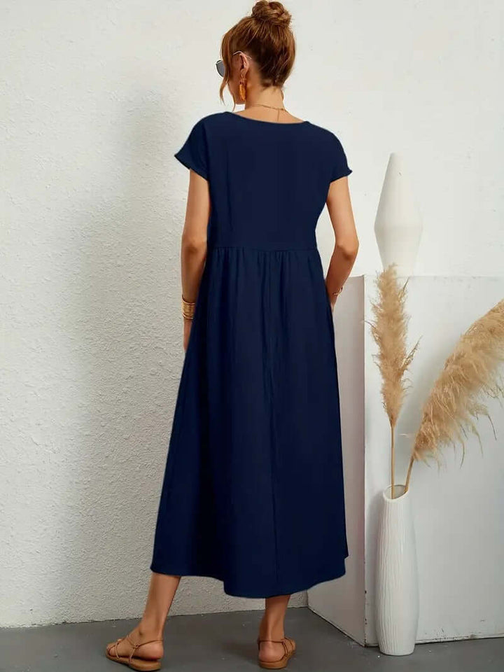 Summer Sleeveless Dress with Handbag - Elena Harper