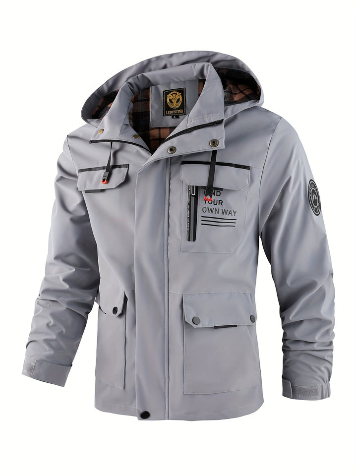 LAURENT MONACO | HOODED JACKET WITH ZIPPER FOR MEN