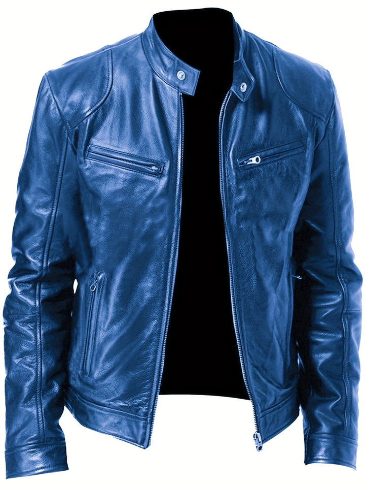 LAURENT MONACO | MEN'S ZIPPER MOTORCYCLE JACKET