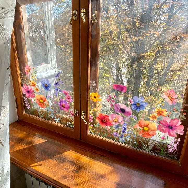 1+1 Free Floral Decal Charming Window Decoration - Elena Harper