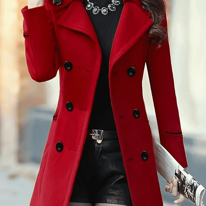DOUBLE-BREASTED COAT FOR WOMEN