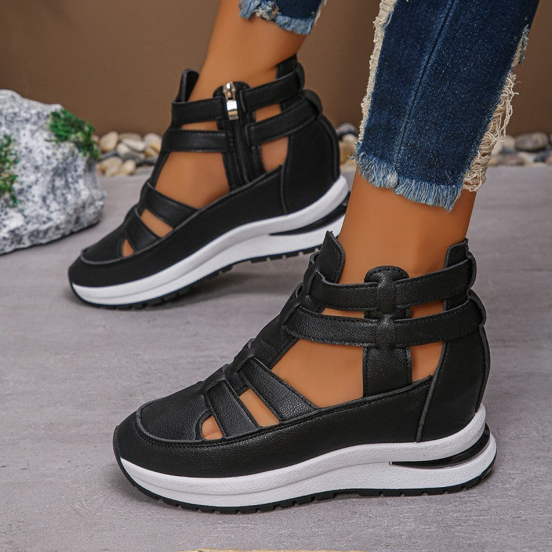 Vina™ | Stylish Cut-Out Platform Sneakers