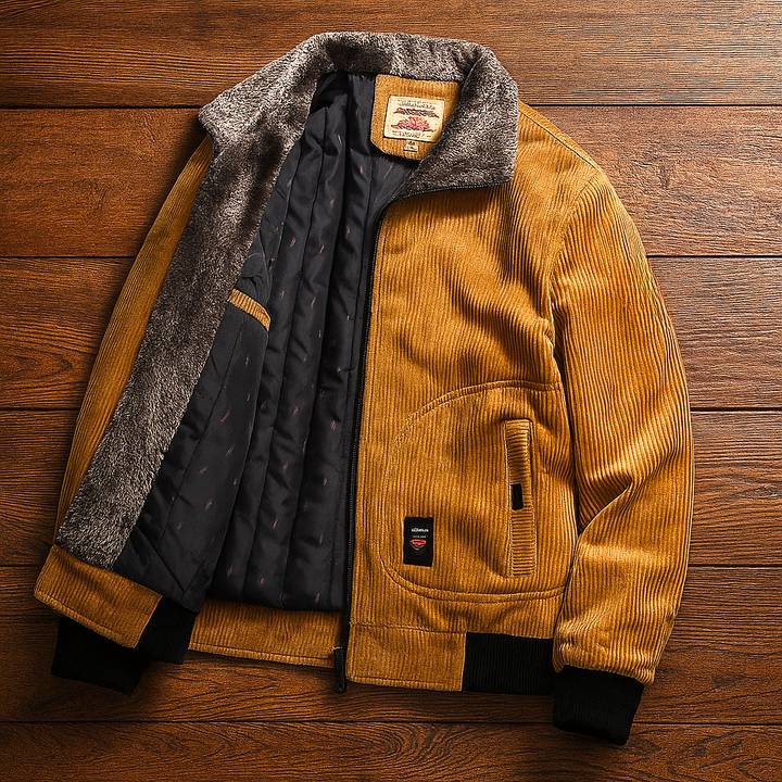 Broja - Casual Corduroy Zip-Up Jacket
