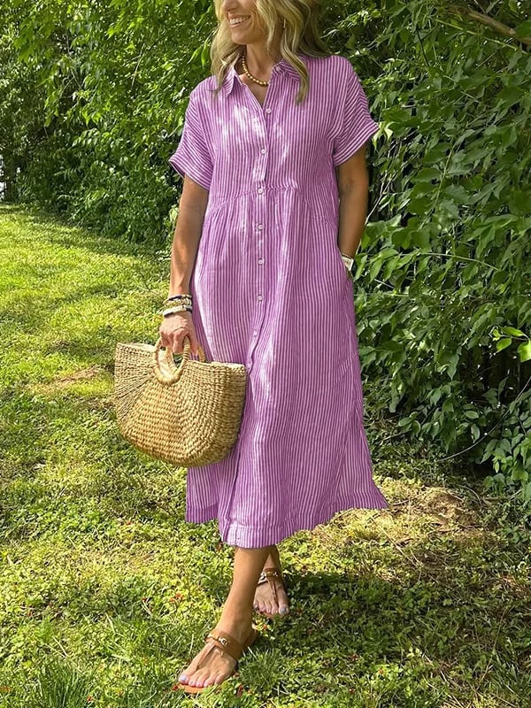 EMERY | ELEGANT STRIPED DRESS