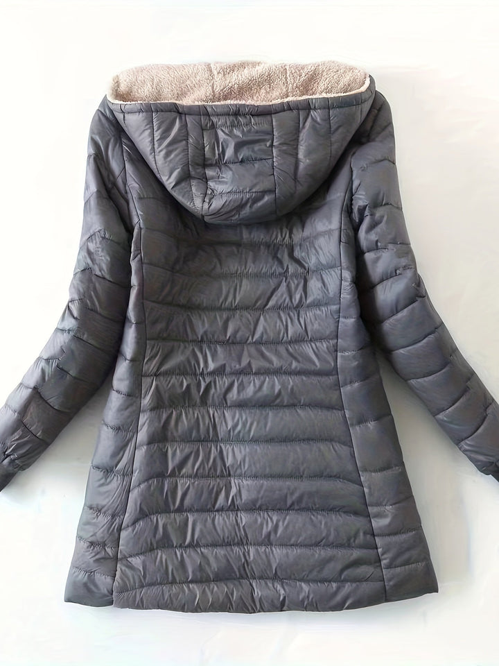 Fleece-Lined Women's Jacket with Zipper Eliza, view 8 - Elena Harper
