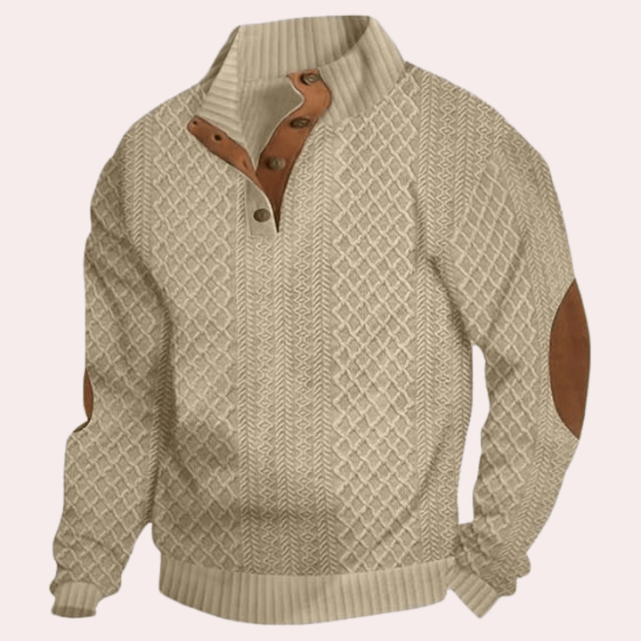 Men's Soft Knit Sweater, view 7 - Elena Harper