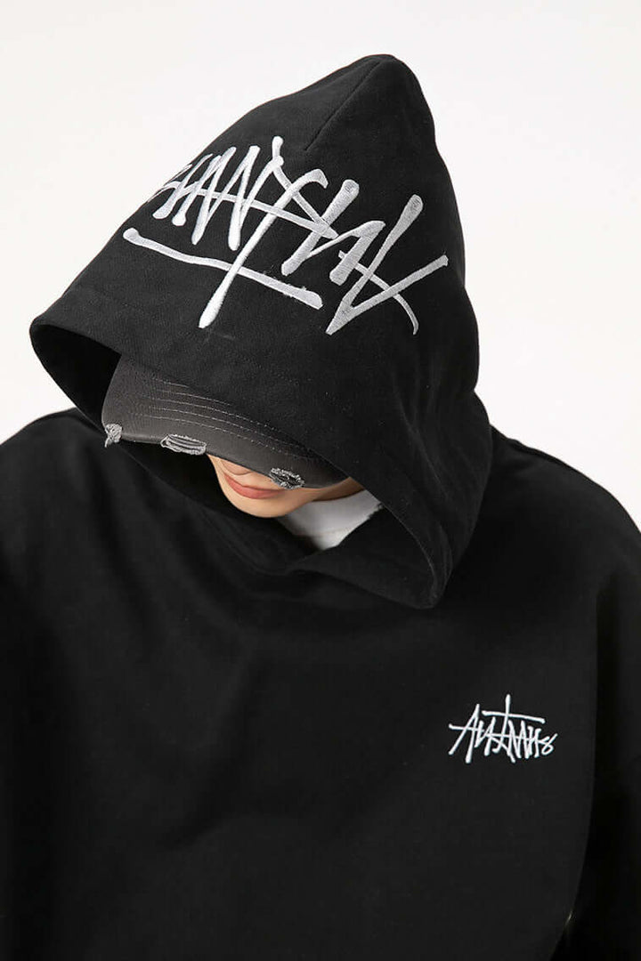 Men's Oversized Graphic Hoodie, view 5 - Elena Harper
