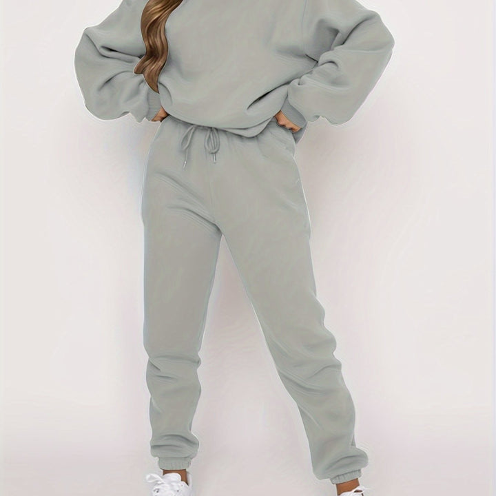 RELAXING TWO-PIECE SET WITH DRAWSTRING FOR WOMEN