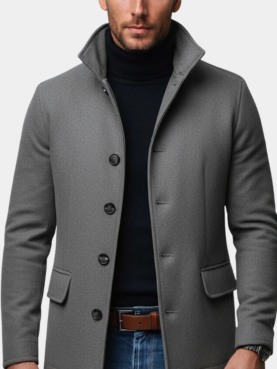 LAURENT MONACO | WINTER WOOL COAT FOR MEN